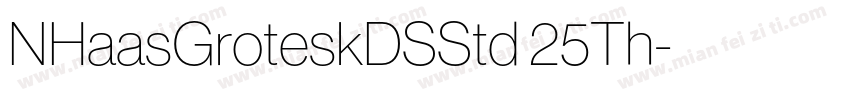 NHaasGroteskDSStd 25Th字体转换
